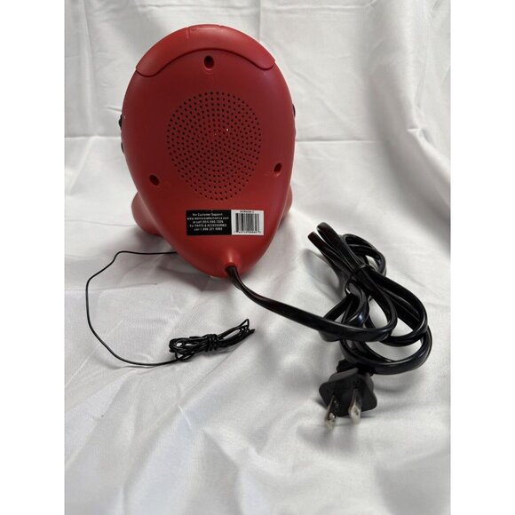 Vintage '03 Disney Mickey Mouse Alarm Clock Radio AM/FM Red Yellow Works! In Box - Picture 9 of 14